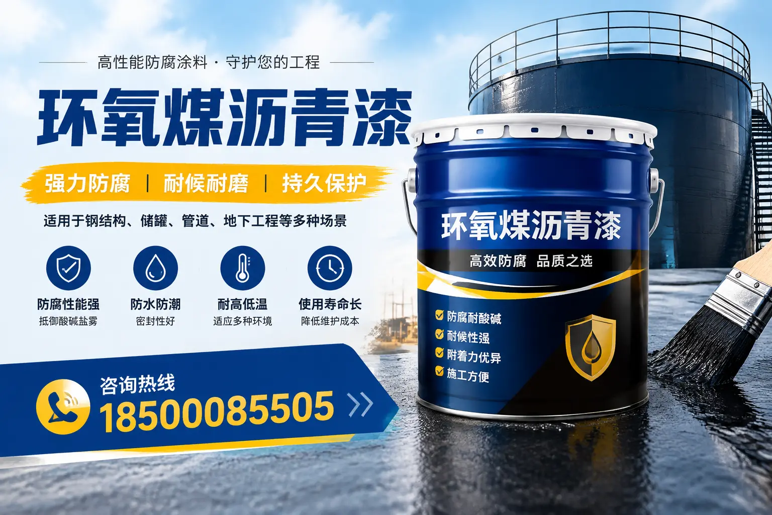 环氧煤沥青漆在工业中的应用,陵水企业的选择